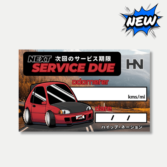 EG6 Service Sticker