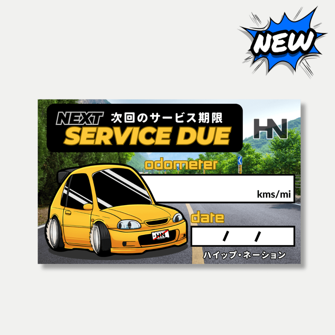 EK9 Service Sticker