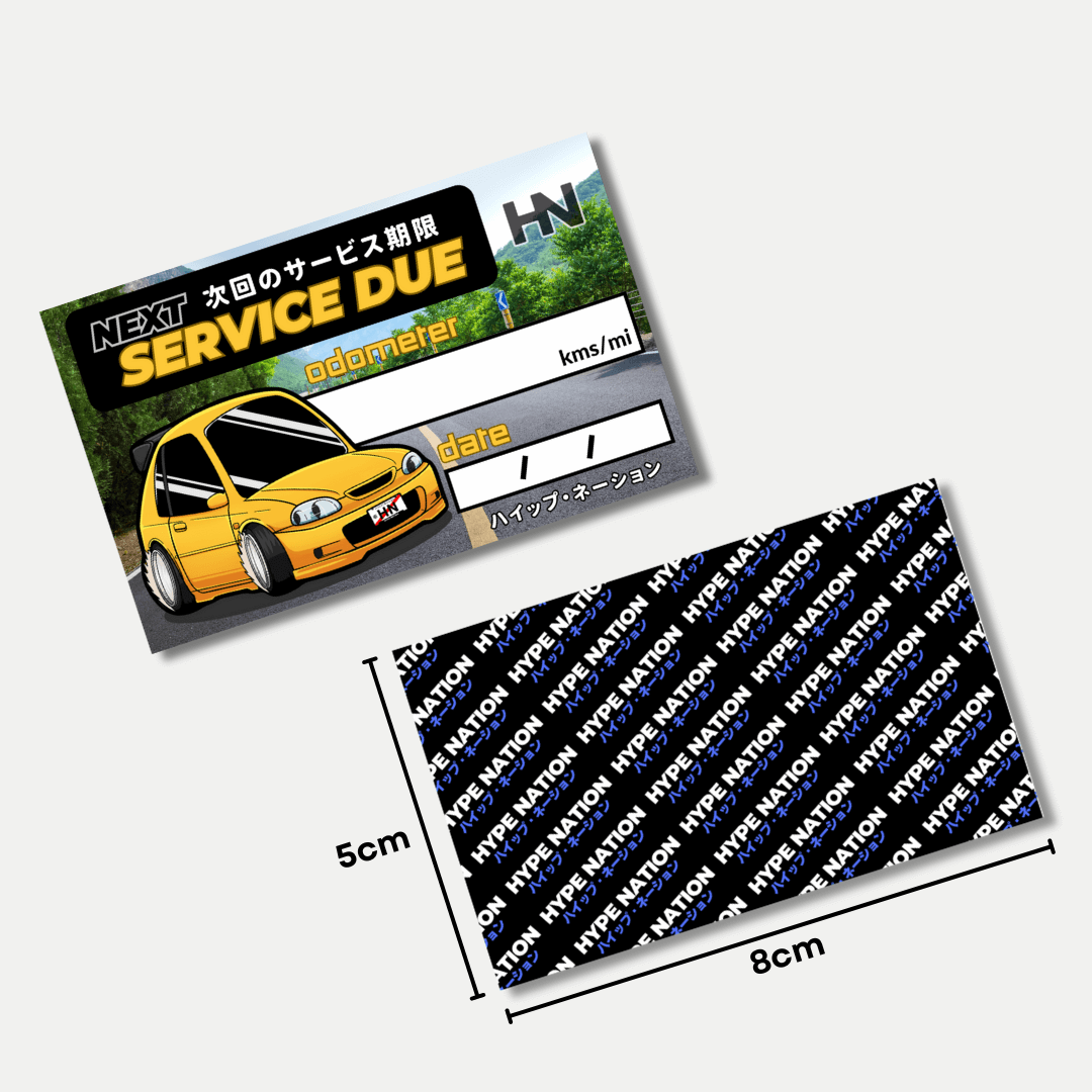 EK9 Service Sticker